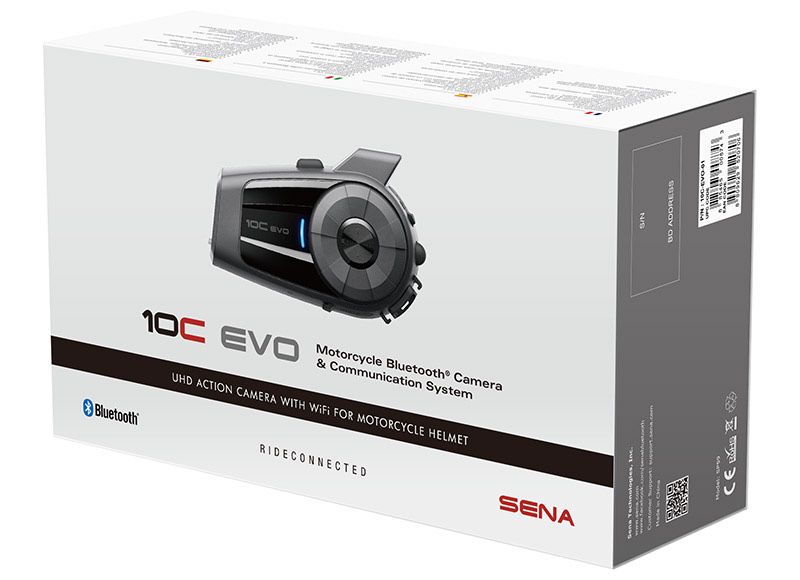 Sena 10c EVO гарнитуру и встроенную экшн-камеру