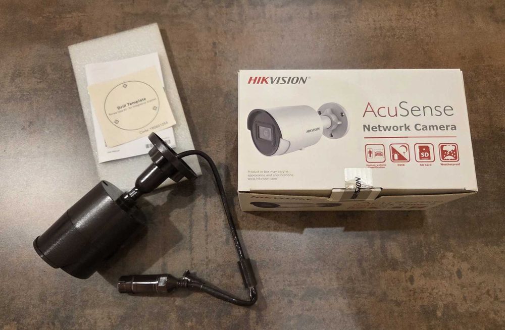 Camera Hikvision IP Bullet 8MP 4K, IR 40m, lentila 2.8mm, PoE, Maro