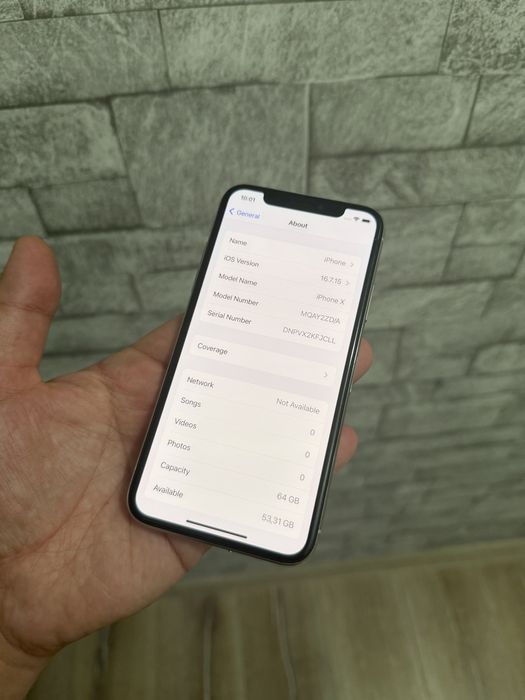 iPhone X 64 GB White Impecabil