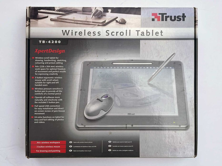 ТАБЛЕТ за рисуване TRUST WIRELESS SCROLL TABLET TB-4200