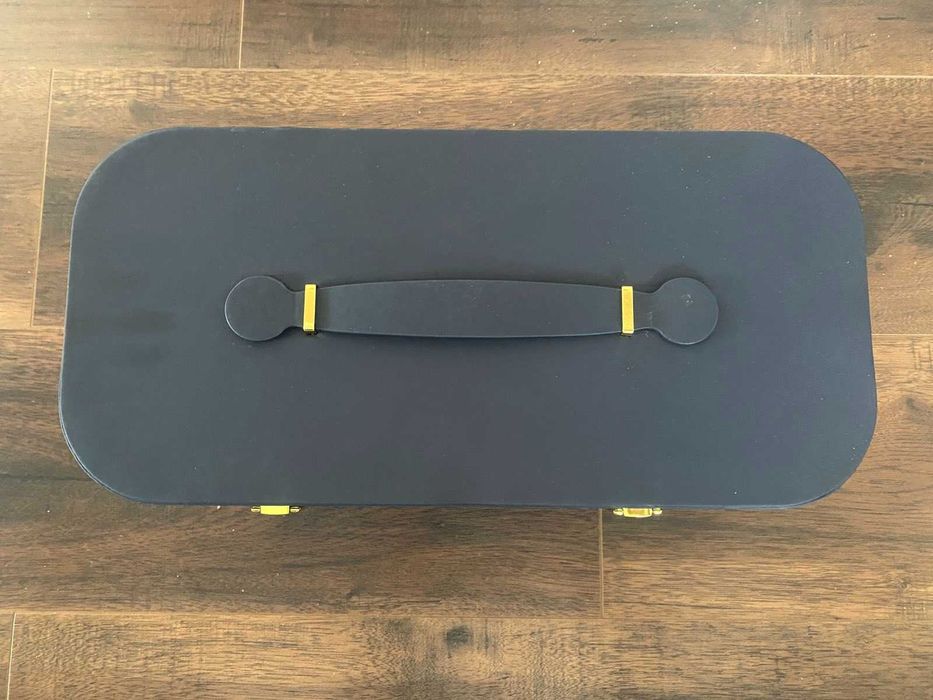 Комплект стайлинг сешоар с горещ въздух (с куфар-тъмно синьо)