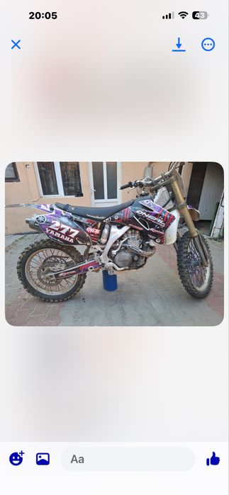 Cross yamaha yzf