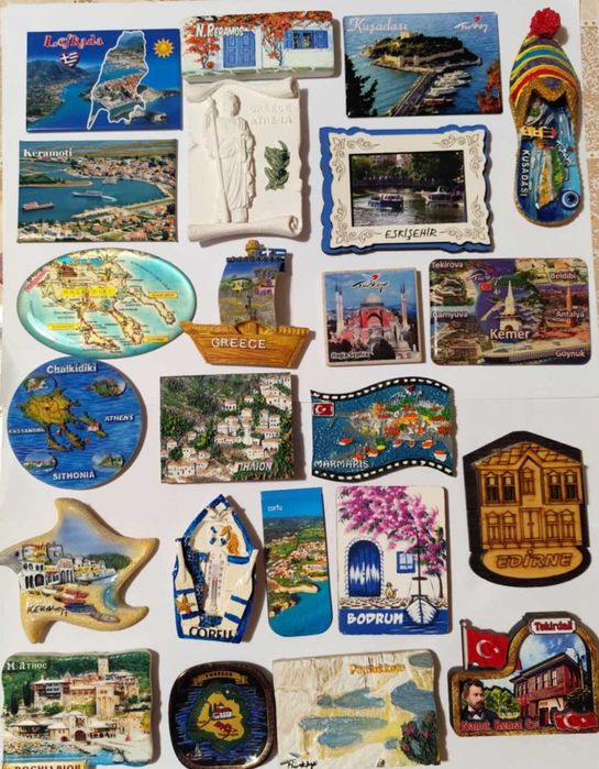 Магнити за хладилник от Европа, Азия, Африка и Южна Америка