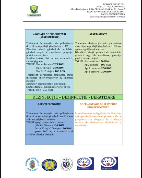 Servicii profesionale DDD