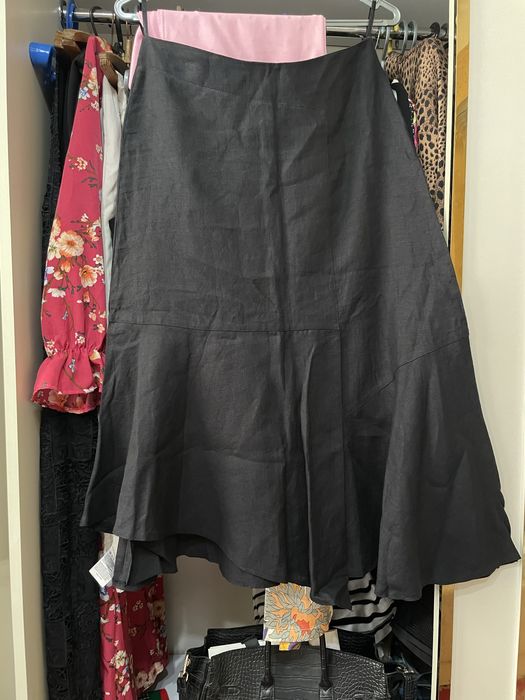 Юбки материал лен