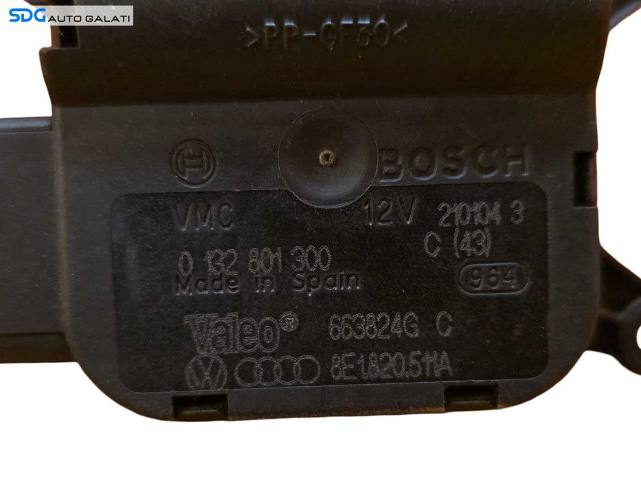 Motoras Reglaj Grila Clapeta Clapete Aeroterma Audi A4 B6 2001 - 2005 Cod 8E1820511A 0132801300 [N4565]