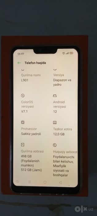 Smartphone L901 512gb