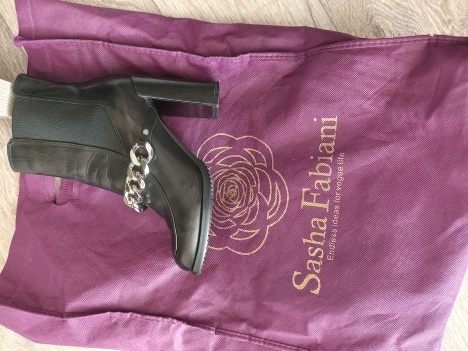 Ботильоны, кожаные, италия