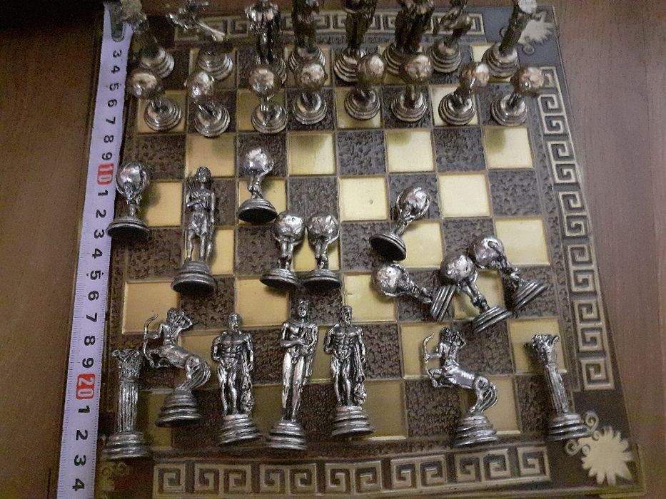 Joc de sah din metal complet