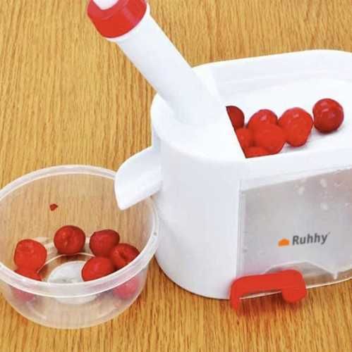 Уред за обезкостяване на череши, бързо и лесно, без цапане, Ruhhy