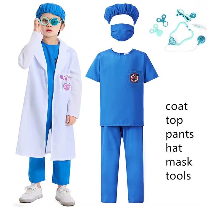 Доктор костюм для девочек и малчиков