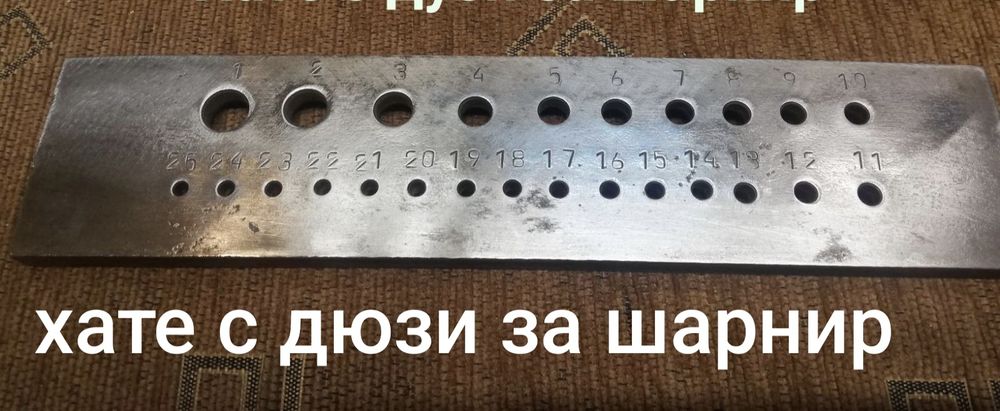 Хатета   за шарнири,тел и чепе за отливка