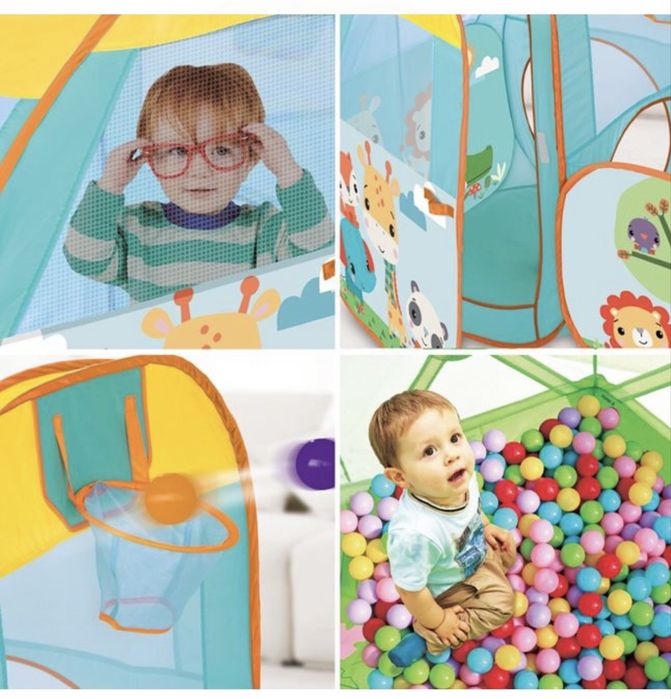 Палатка с тунел и топки Fisher price