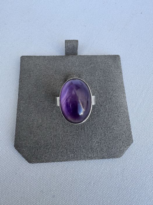 Inel argint si ametist