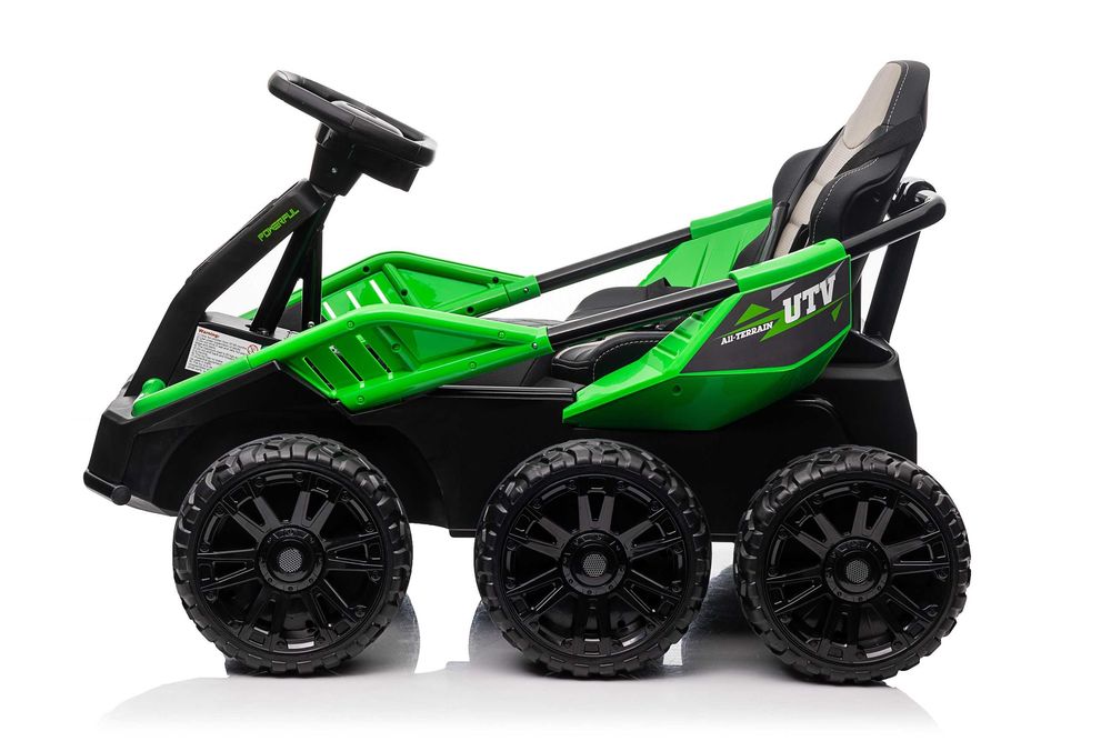 UTV electric pentru 2 copii Kinderauto MoonRider 6x6 180W 24V, Verde