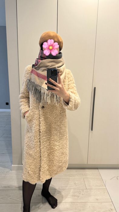 Эко шуба светлая