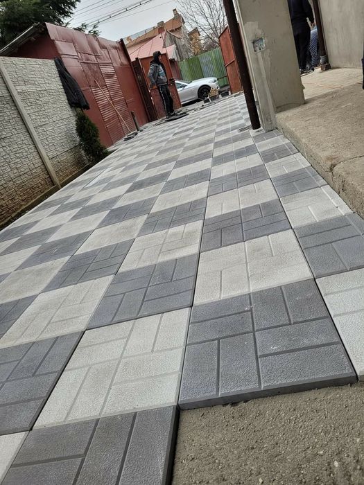 Oferta pavele model 40x40 dale din beton pavaje borduri rigole