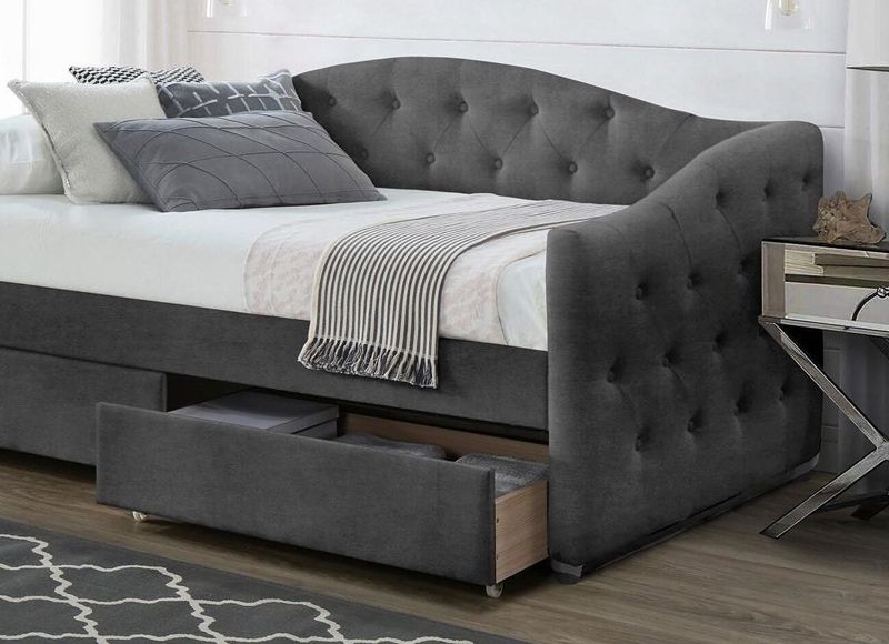 Тапицирано легло Aloha Сиво