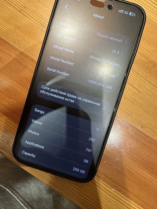 iPhone 15 Pro Max 256gb