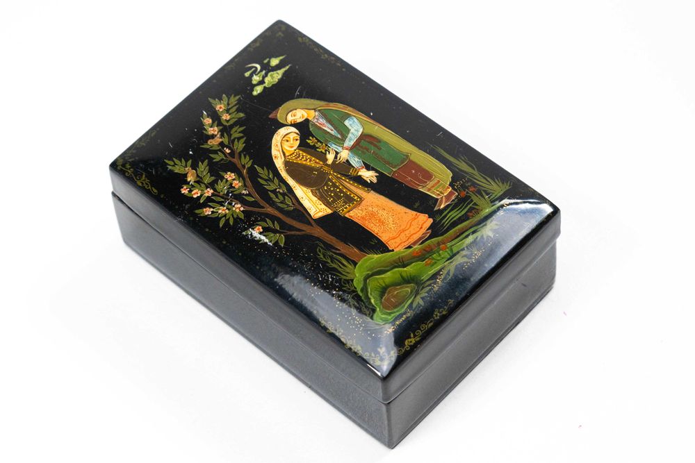 Cutii pentru bijuterii papier-mâché russian lacquer