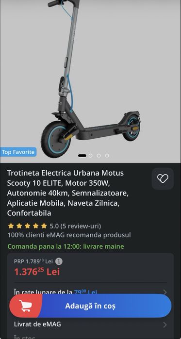 Trotineta Electrica Motus 10 Elite