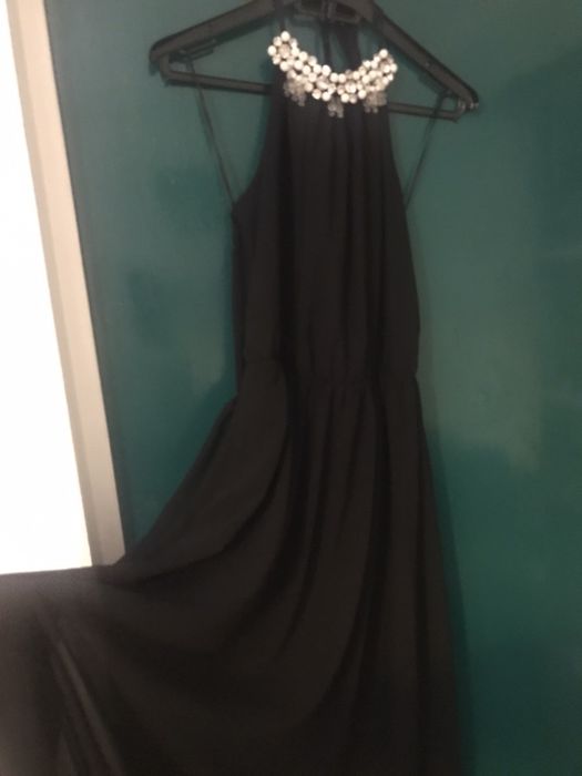 Rochie lunga neagra de ocazie