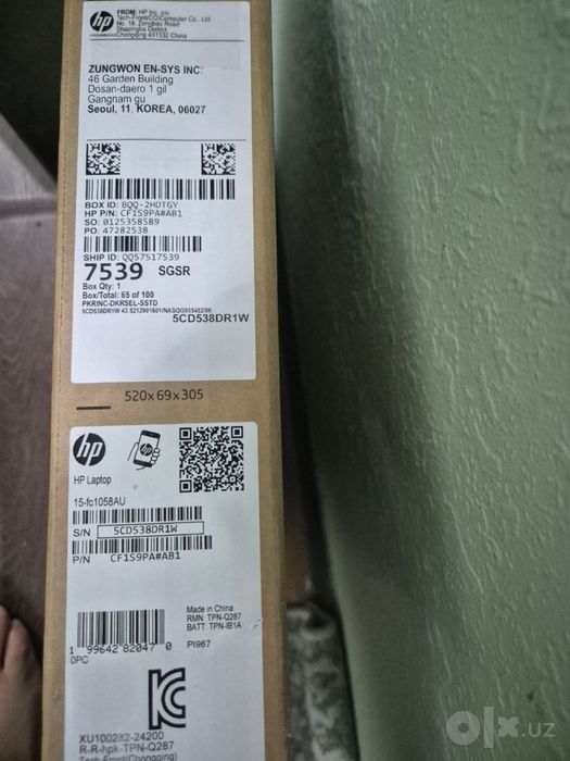 Notebook HP 15-fc1058AU