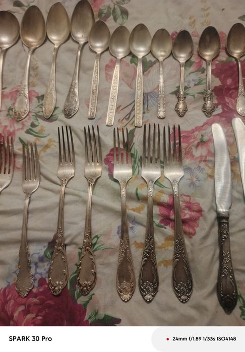 Мельхиор ложки, вилки и ножи ссср