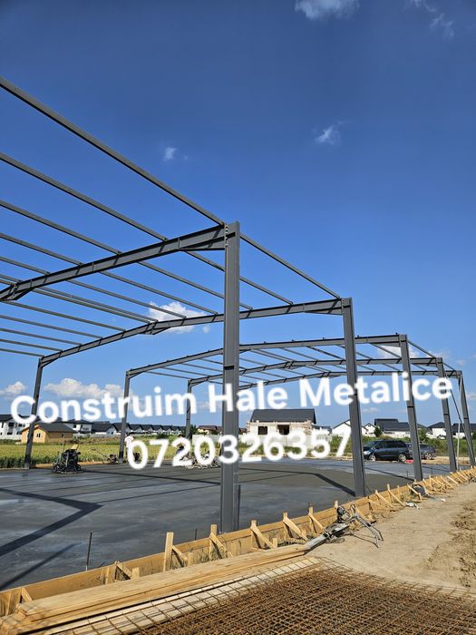 Vand hala metalica 10x45,structura,panouri sandwich si alte dimensiuni