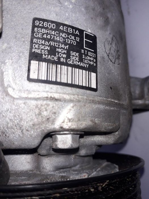 compresor clima renault kadjar talisman espace 926004eb1a 92600-4eb1a 2012 2013 2014 2015 2016 2017 2018 2019