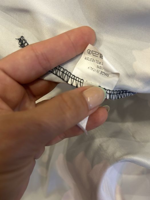 Топ Zara бял финно плетиво