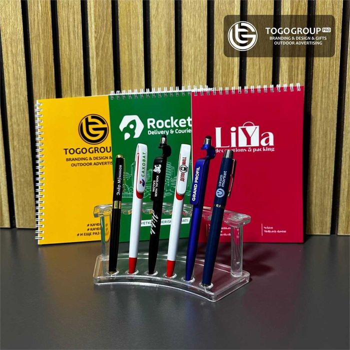 Bloknot, vizitka, ruchka, bakal, flayer