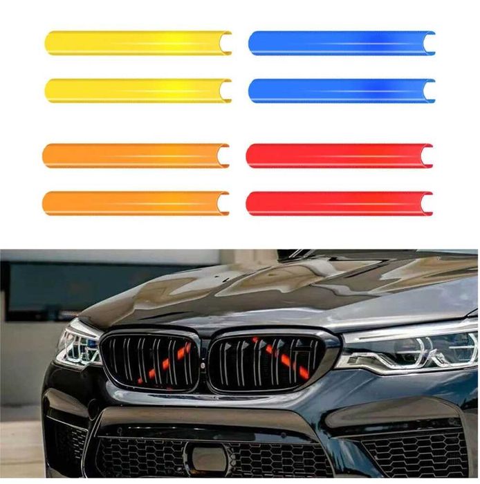 2 бр ABS лайстни за решетка за BMW F10 / F11 / F02 – 34 см – Декорация