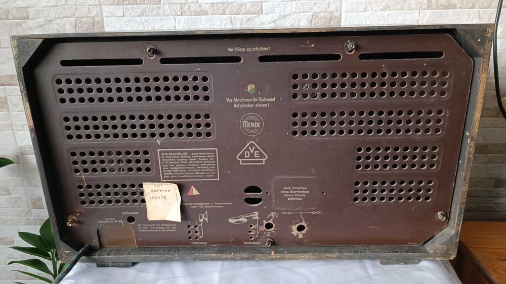 Старо лампово радио - Mende MS225W - 1938г. - Made in Germany