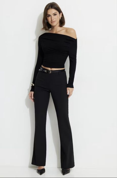 Черен дамски панталон ZARA