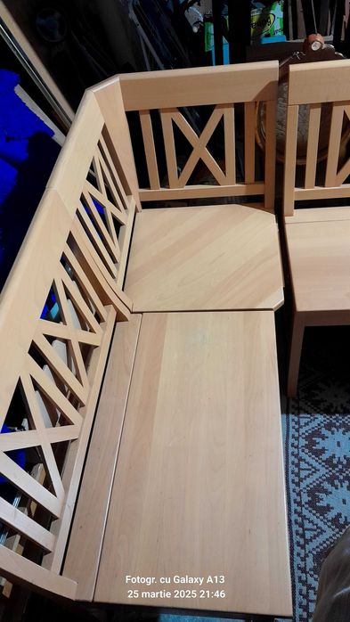 Coltar bucatarie lemn masiv