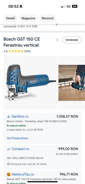 Pendular Nou Bosch GST 150 CE