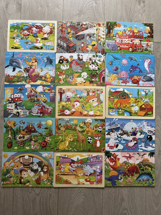 Vand lot puzzle-uri pentru copii - 30 piese