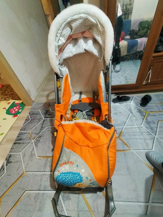 Санки детские на колёсиках