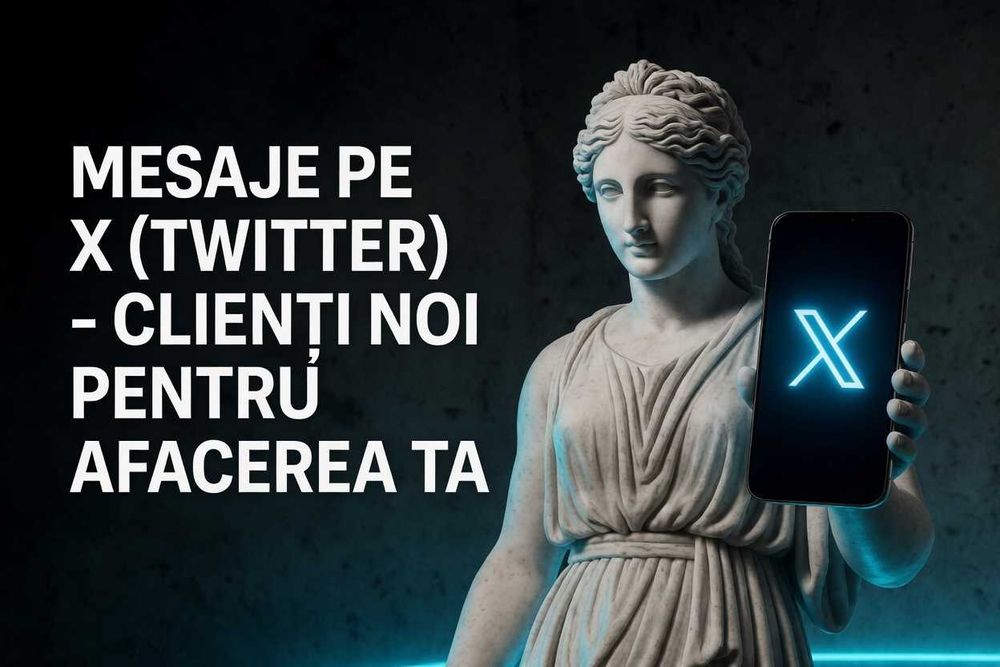 Mesaje pe X (Twitter) - clienți noi pentru afacerea ta