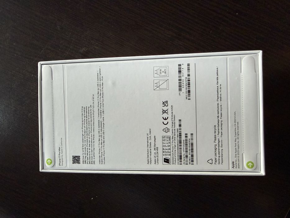 Iphone 17 pro max 2tb