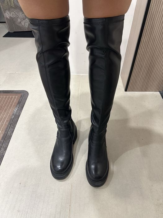 Ботфорты сапоги кожа