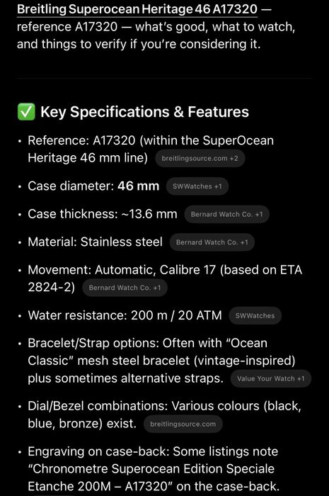 Breitling superocean edition speciale A17320