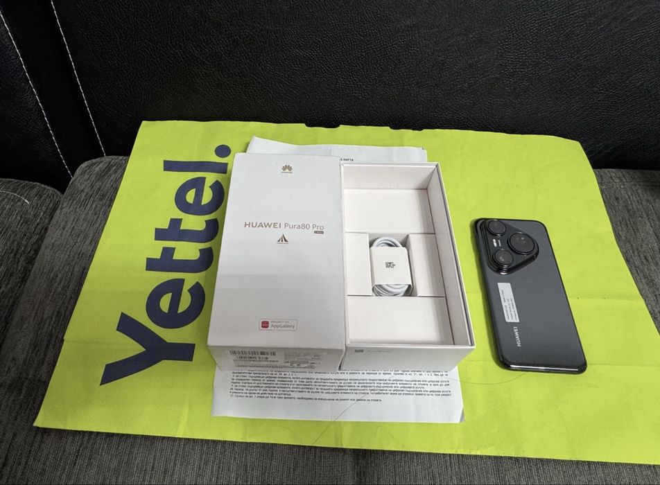 КАТО НОВ 512GB Huawei Pura 80 Pro Yettel Гаранция 2029 Black | Черен