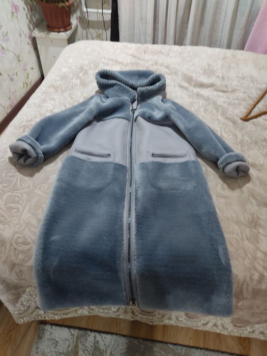 Дубленка.зима.2 в 1 . размер 44-46