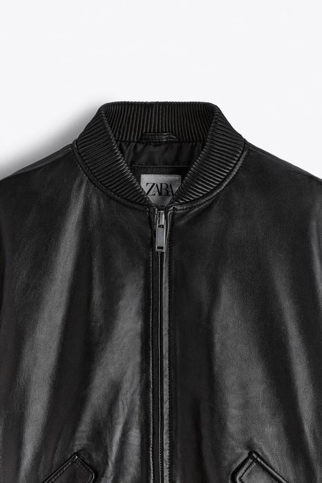 Geaca din piele naturala Zara limited edition