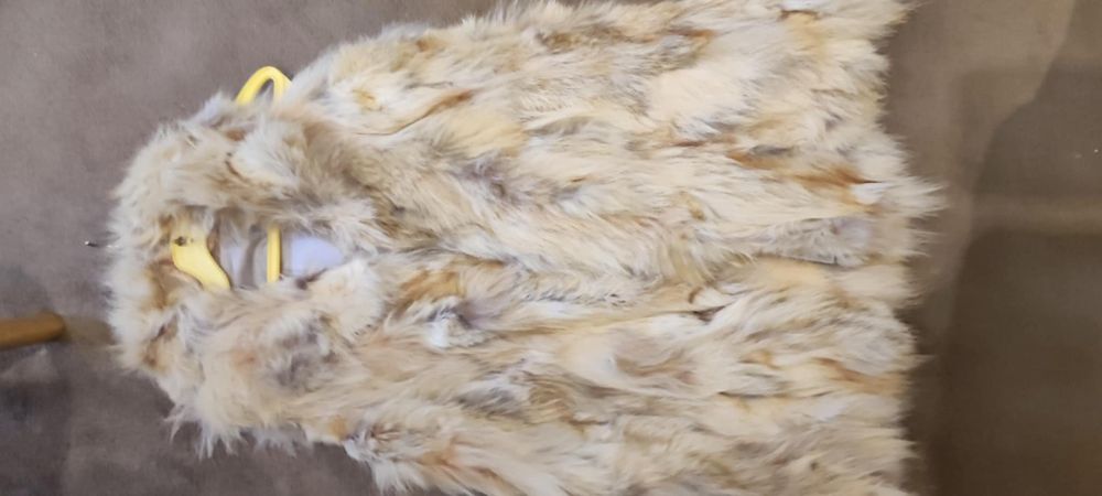 Елек от естествен косъм от лисица