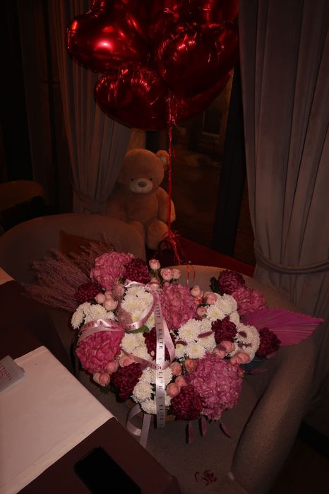 Букет, цветы шарики воздущные