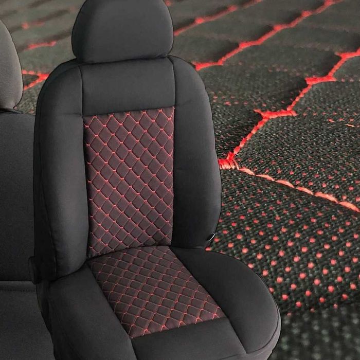 Тапицерия за цял автомобил плат три цвята