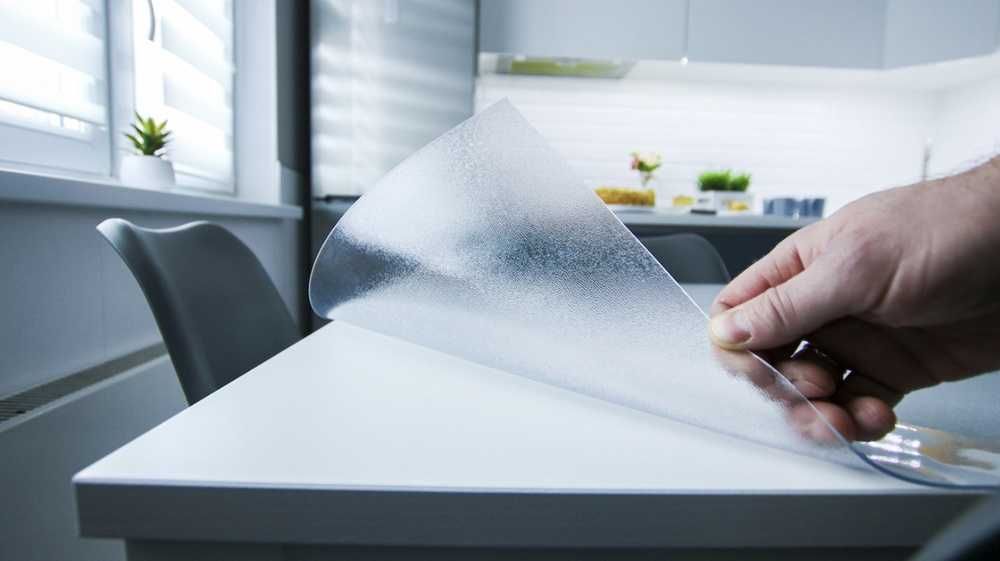 Мягкое стекло матовое 2 мм силиконовая прозрачная скатерть на стол ПВХ